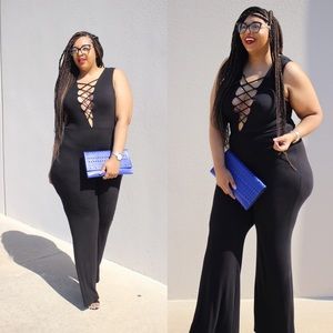 Sexy Front String Jumpsuit